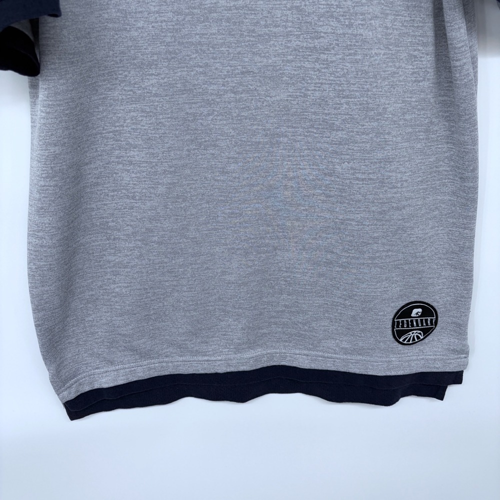 Y2K AND1 T Shirt Medium Men's Gray Stop Sweating Me Basketball Warmup Workout - Picture 3 of 9
